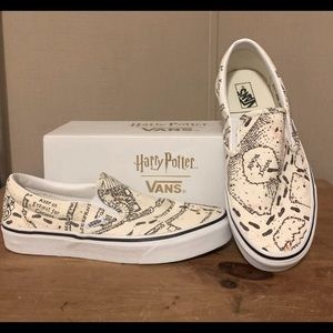 Harry Potter Marauder Map Vans Women’s 8 1/2